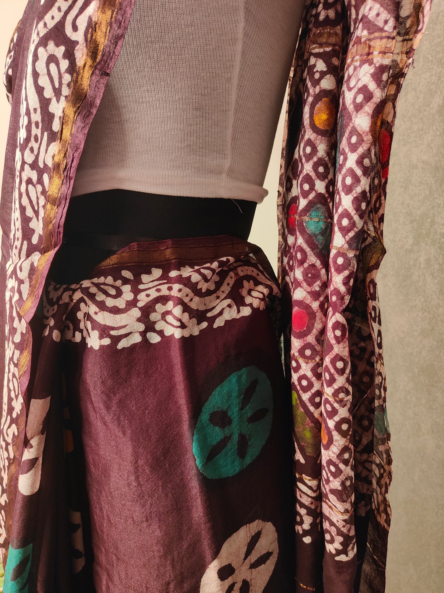 Mahroon Saree