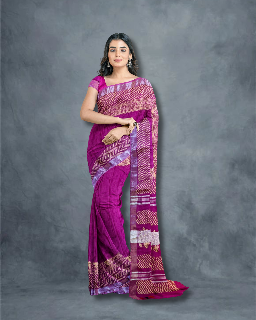 Purple Saree