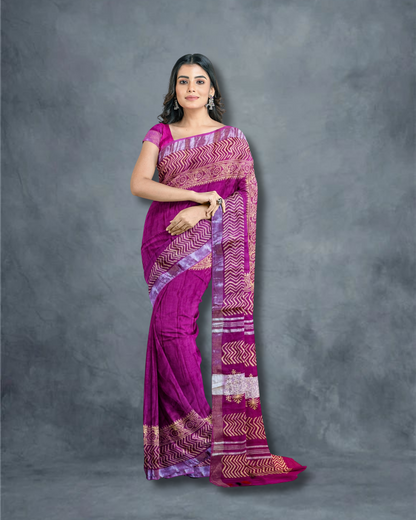 Purple Saree