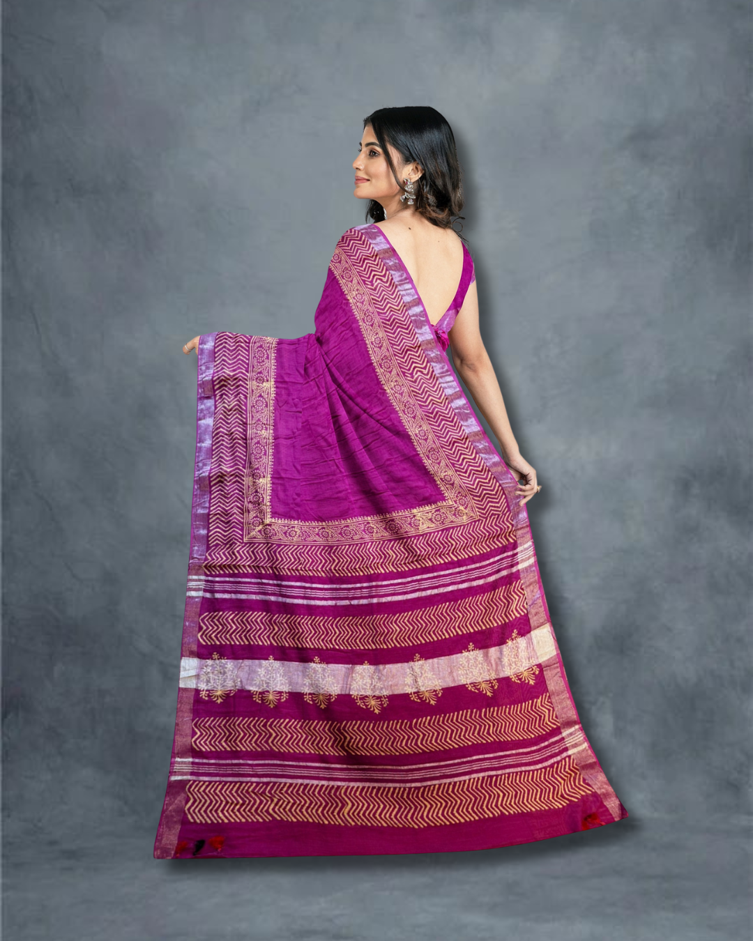 Purple Saree