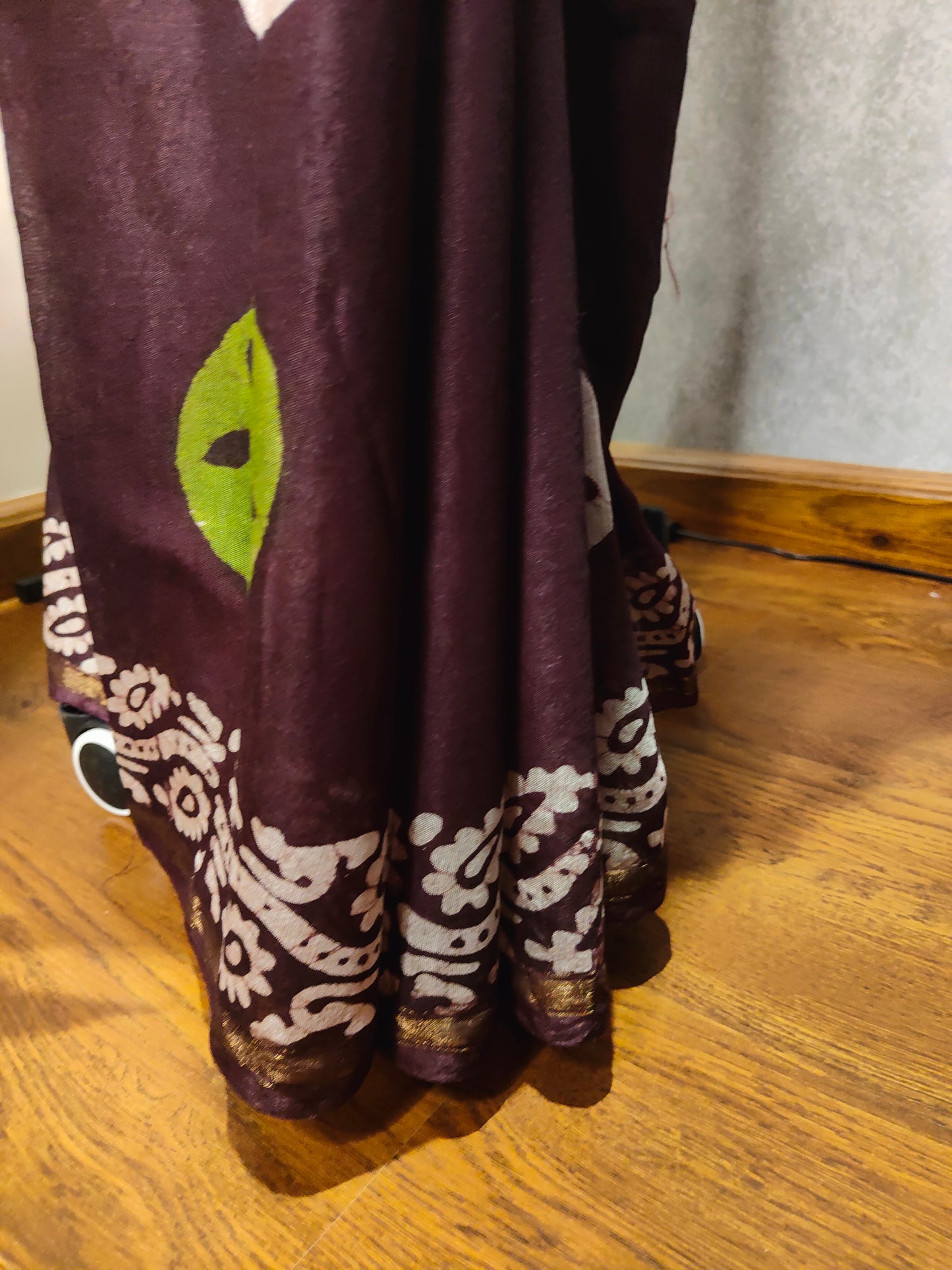 Mahroon Saree