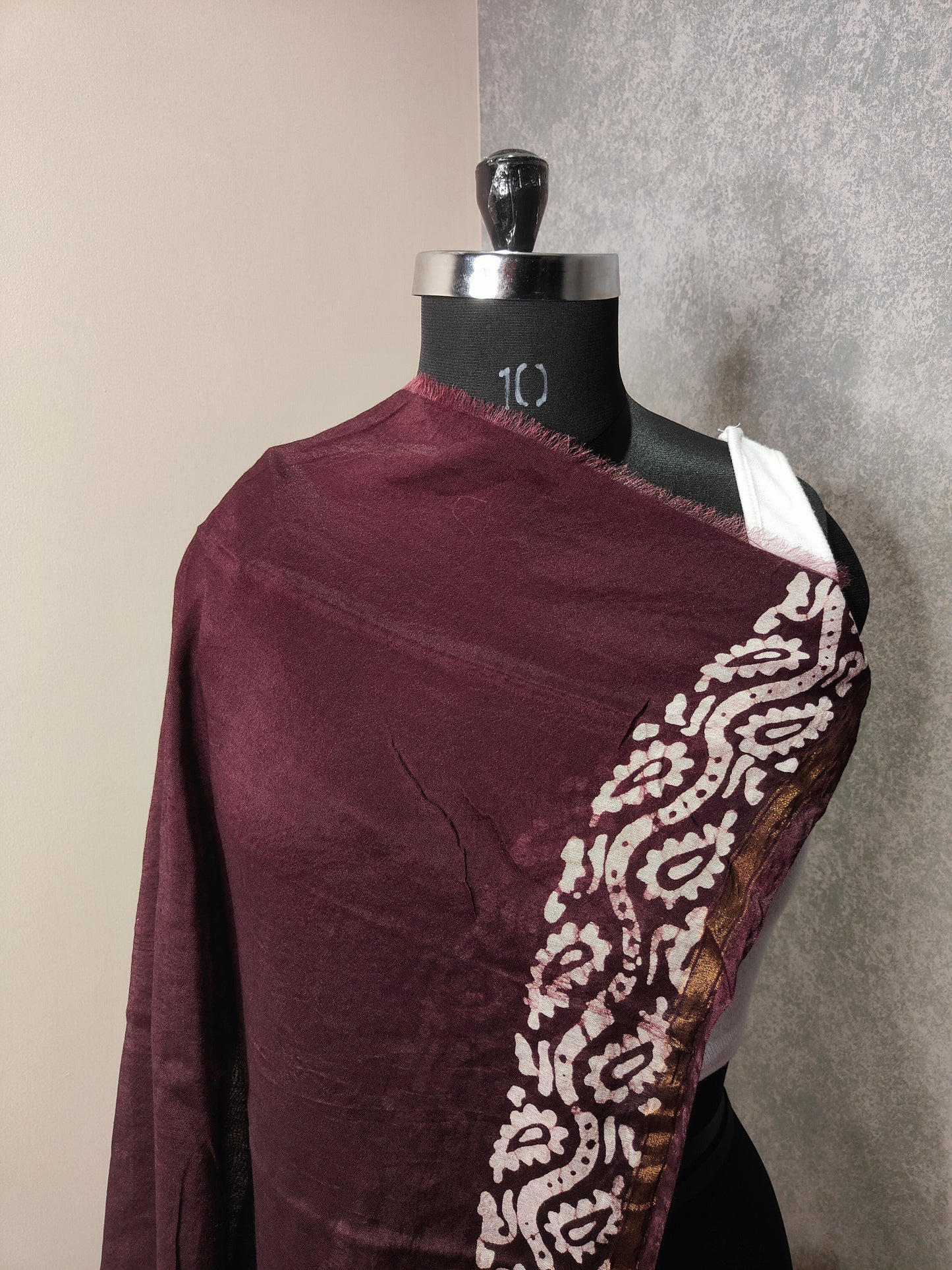 Mahroon Saree