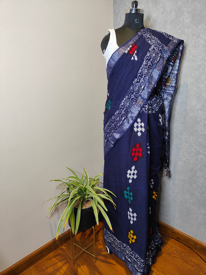 Blue Saree