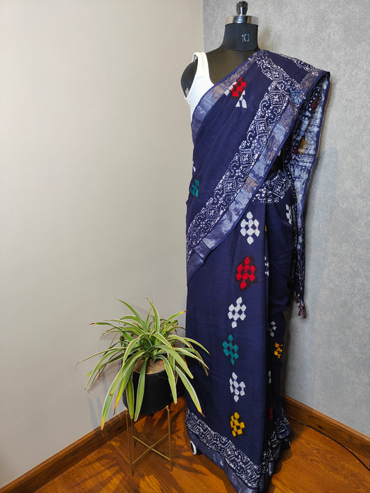 Blue Saree