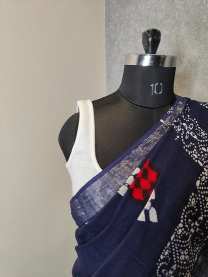 Blue Saree