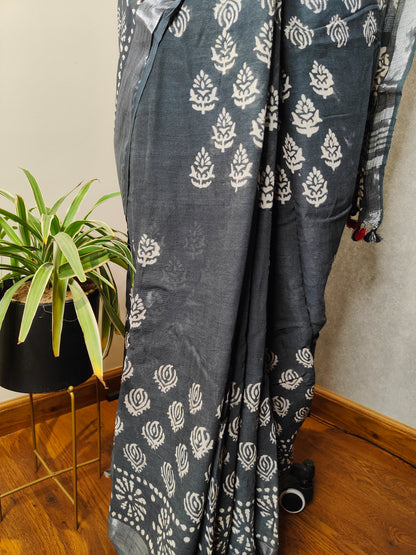 Grey Saree