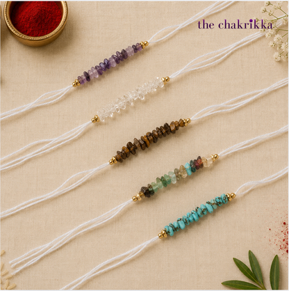 Crystal Rakhi for Bhai | Natural Gemstone Rakhi